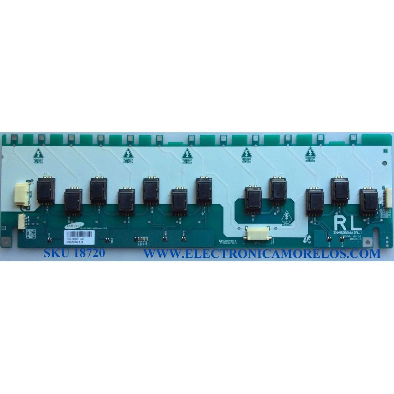 BACKLIGHT / SAMSUNG INV52B24ARL / INV52B24A (RL) / SSB520WA24 / REV0.3 / PANEL LTA520HA03 / MODELOS LNT5265FX/XAA / LNT5265F / LE52M87BDX/XEU